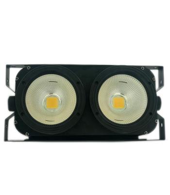 China Dmx 2x100w White COB Stage Light HAT 2 Eye Assist Stage Light Cold / Warm White Blinder Light for sale