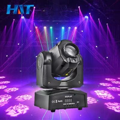 China Warehouse HAT factory price mini stage light 30w gobo light 30w with green laser beam 30w moving head lights for night club wedding for sale