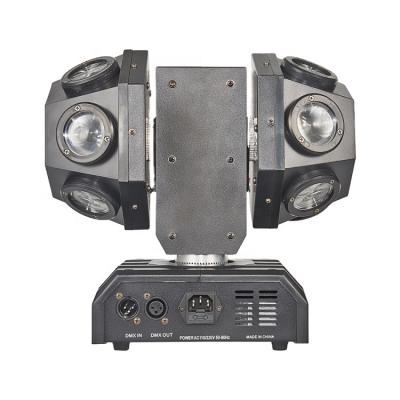 China Stage Light HAT Led Beam Dual Arms Moving Light 12Pcs 10W RGBW 4in1 Driver-Beam Light Laser RGBW Beam Bar for sale