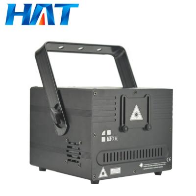 China Stage DJ RGB Laser Customized Full Color Animated Projector HAT 1W 2W 3W RGB 3d Laser Beam Laser Light for sale