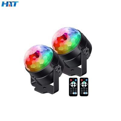 China Sports Stadiums HT Factory Price ABS Magic Ball Lights RGB Colorful Magic Ball 3*1w DJ Equipment Disco Lights For Party Show Performance Wedding for sale