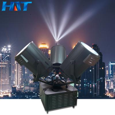 China Theme Park Professional Three Heads HAT Headhunting Light 5KW Rotating Moving Sky Search Lighting Spotlight Outdoor Event Equipment for sale