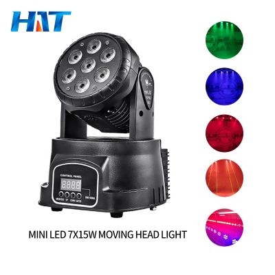 China Hot Selling 7*10w Stage Light HAT Led Beam Par Moving Light RGBW 4 In 1 Motion DMX512 Head DJ Stage Light Disco Lights for sale