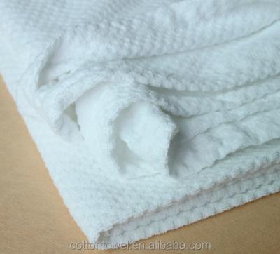 China Hot Customized 100% cotton toweling large thick /jumbo cotton toweling blanket for sale