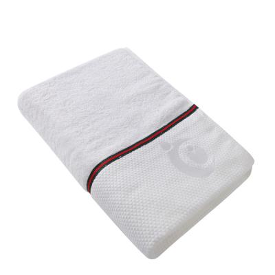 China Factory Viable Wholesale Customized 100% Cotton Embroidery Bath Towel Low MOQ for sale