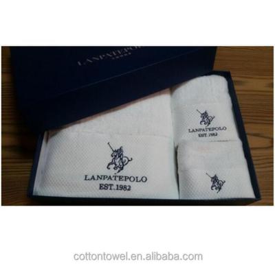 China 100% cotton towel set with gift box for sale