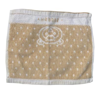 China 100% Cotton Mini Jacquard Customized Logo Square Terry Tea Towel for sale