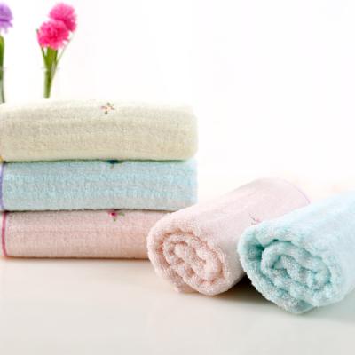 China Soft Bamboo Fiber Baby Towels for sale