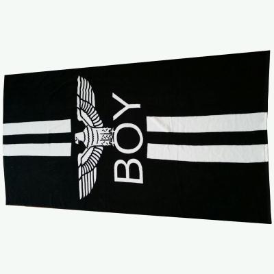 China Custom Printed Cotton Gym Towel Bag for sale