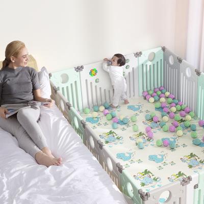 China Modern 20+2 Baby Protect Equipment Playpen Baby Inflatable Playpens Baby Fence Barrier Bear for sale