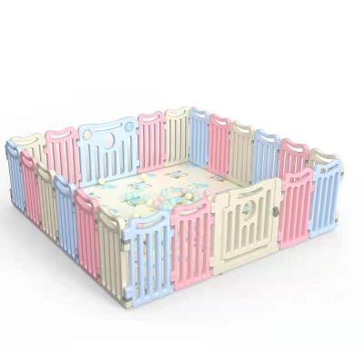 China 2021 New Modern Baby Indoor Safety Plastic Playpen For Baby Playpen Wholesale Fence For Kids Baby Playpen With Gate for sale