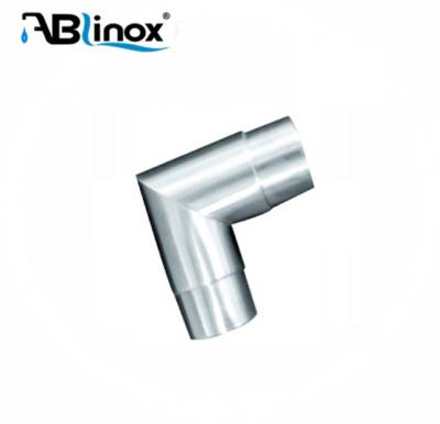 China ABLinox Durable Stainless Steel Pipe Tube Corner Fitting Round Connector 38.1mm/42.4mm/48.3mm/50.8mm for sale