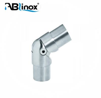 China Modern Adjust Pipe Connector 15 Degree Stainless Steel Pipe Elbow To Railing for sale