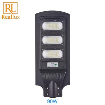 China Road factory price abs outdoor waterproof ip65 30w 60w 90w 120w integrated all in one led solar street light for sale