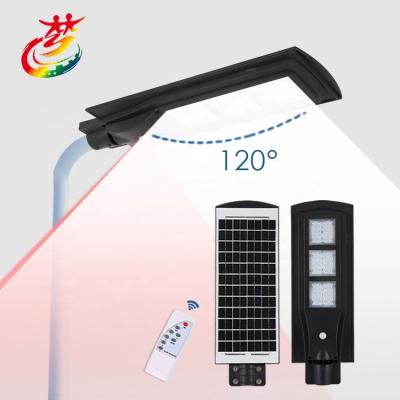 China Suitable for roads factory price 60w integrated solar led street light for sale