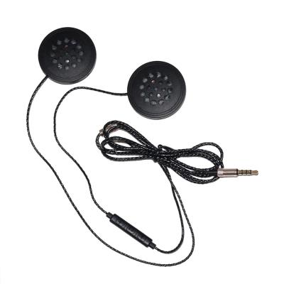 China Music streaming T33 wired AUX headset. Headphones 3.5mm HD Microphone Motorcycle Helmet for sale