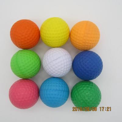 China Indoor Outdoor Training Soft Foam Practice PU Foam Soft Golf Balls for sale