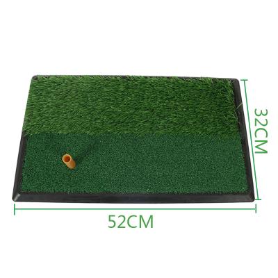 China 30x50cm Golf Heavy Rubber Base Training Chipping Practice Rubber Motor Mat 33*53cm*1.5cm for sale