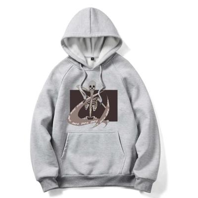 China Wholesale professional high quality Skeleton pocket kangaroo pocket cotton hoodie manufacturer Anti-wrinkle OEM cheap hoodies 100% for sale