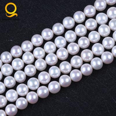 China White Saltwater Pearl AAAAA 8mm Chinese Akoya Round Shape Pearl 9mm Pearl Strand 9mm for sale