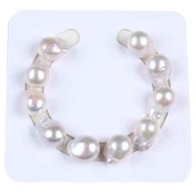 China 13-14mm High Quality White Baroque Freshwater Pearl Bead Loose Freshwater Pearls for sale