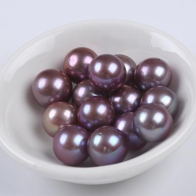 China Edison Pearl Natural Round Purple 12-13mm Edison Bead Loose Bead for sale