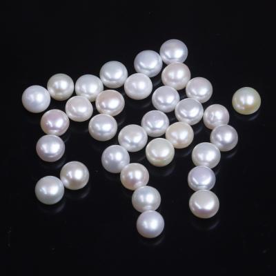 China Wholesale Shiny Freshwater Pearl 7-7.5mm AA Freshwater Pearl Cultured Loose Button Pearl for sale