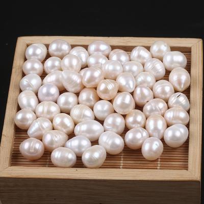 China Drop Shape Natural Freshwater Rice Loose Pearl 11-13mm Freshwater Pearl for sale