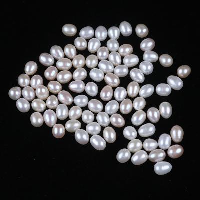 China Pearl White 8-9mm Loose Shape Freshwater Drop Rice Pearl Beads for sale