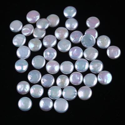 China White Freshwater Pearl 12-13mm Freshwater Coin Pearl 16 Inch AAA for sale