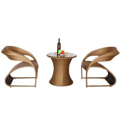 China Modern rattan courtyard balcony outdoor table and chair combination factory direct sales leisure outdoor furniture for sale