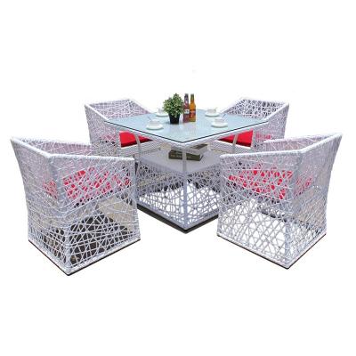 China LEISURE Garden Table Set Garden Sets Outdoor Furniture Patio Rattan Garden Dining Set for sale