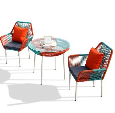 China LEISURE 2021 hot-selling modern dining chair new design outdoor gardens woven rattan dining chair for sale