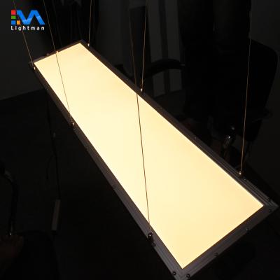 China Double sided led panel 30x120 double sided up and down 36w lamp 300x1200 1200x300 led flat lighting120x30 30x120 emission led panel light for sale