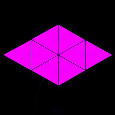 China DIY Smart Triangle RGB Light Phone APP Control Dimming RGB Color Triangle Splicing Panels Night Light Modular Lamp for Home Decor for sale