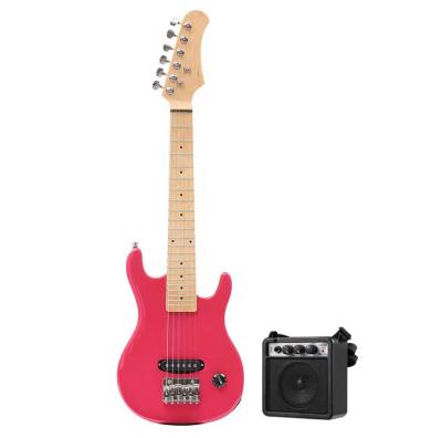 China Phoenix wood 30 inch electric guitar with 3w amplifier for sale