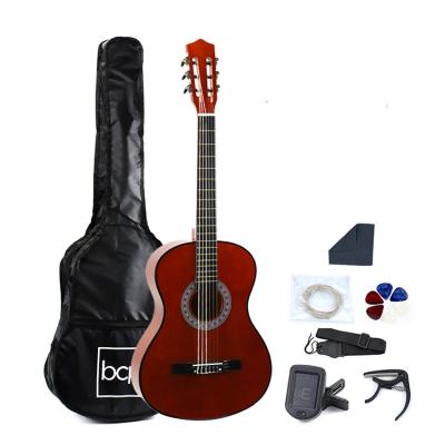 China Exquisite Wholesale Price Musical Instruments Black Border Classical Guitar Kit for sale