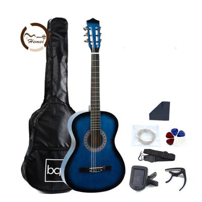 China Handcrafted Classical Guitar Stringed Durable Retro Instrument Solid Wood Kit For Sale for sale