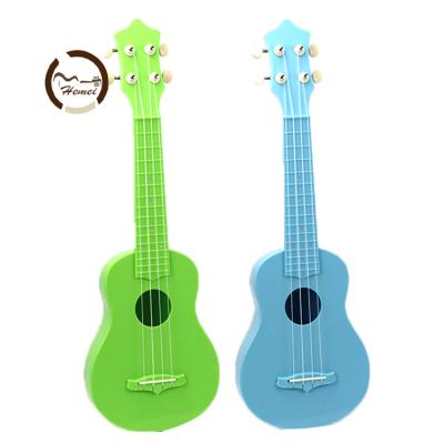 China 21 inch handmade multiple color durable custom sale plastic ukulele in cheap price for sale