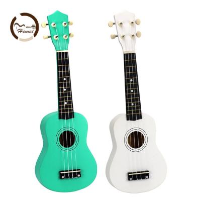 China Durable Factory Price Small 21 Inch Basswood 4 Strings Professional Nylon Professional Kids Guitar Ukulele for sale