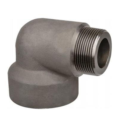 China For Water High Quality ASME B16.11 Forged Threaded NPT 90 Degree Elbow for sale