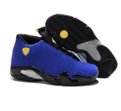 China Fashion Trend 2022New Arrival Men Basketball Shoes High Quality Retro 14 Black Yellow White Women Sports Sneakers for sale