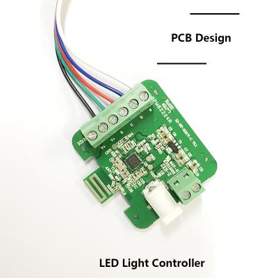 China Dimmable LED Controller PCB Panel Manufacturer LED Light PCB Layout Design for sale