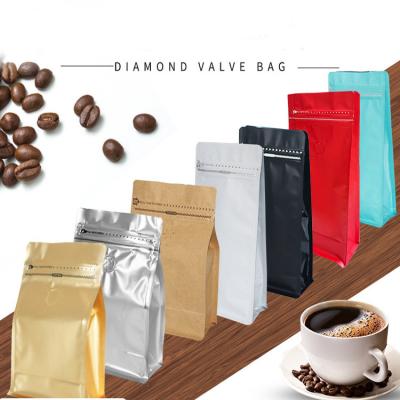 China Aseptic Coffee Packaging Bags Coffee Bags With Valve And Zipper Packaging For Coffee Bag Packaging for sale