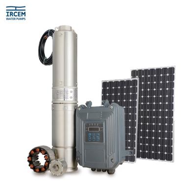 China 2021 hot sale high head solar dc water pump submersible deep well pump for family homes for sale