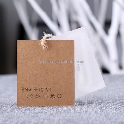 China Sustainable Customized Paper Card Clothing Hang Tag for sale