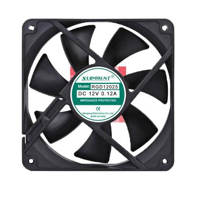 China High Quality Cooler Fan 12025 120*120*25mm 120mm Dc Brushless Cooling Fan 120mm 12v Fan for sale