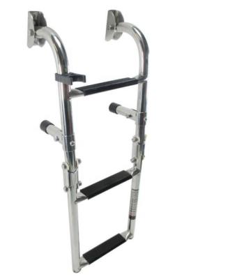 China Extentional s.s 316 marine grade use 2 steps marine yacht ladder for yacht and boat for sale