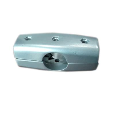 China Aluminum Alloy Die Casting Heavy Duty 4-Way Alloy Metal Aluminum Connector For Bus Handrail Set for sale