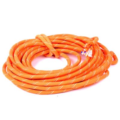 China High Strength Hot Selling Poly Polyester Fiber Braided Outdoor Rock Safety Safety Climbing Rope for sale